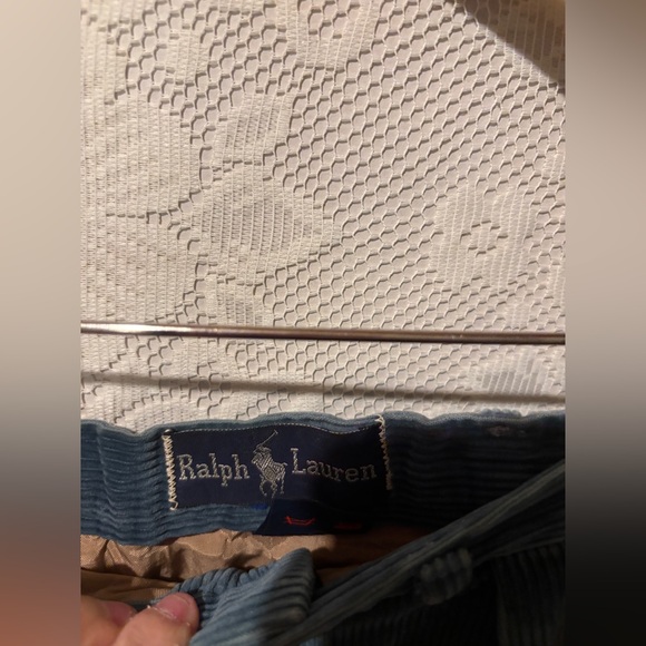 Ralph Lauren vintage maxi shirt in a blue corduroy - Picture 5 of 5